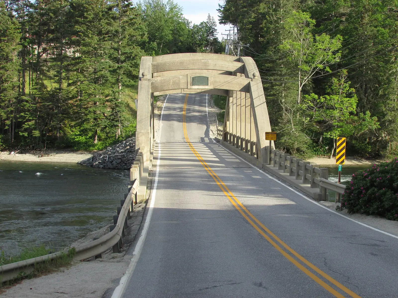 Stevens Bridge at Blue Hill Falls in Blue Hill, Maine.
