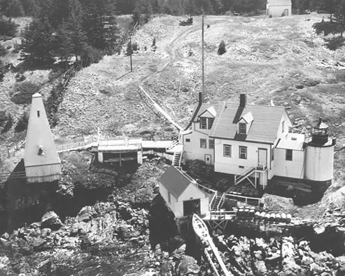 Browns Head Lighthouse on Vinalhaven, Maine.