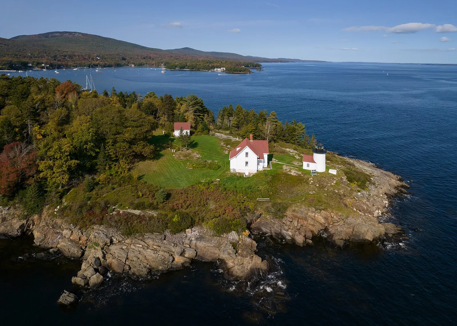 Curtis Island Light off Camden, Maine.