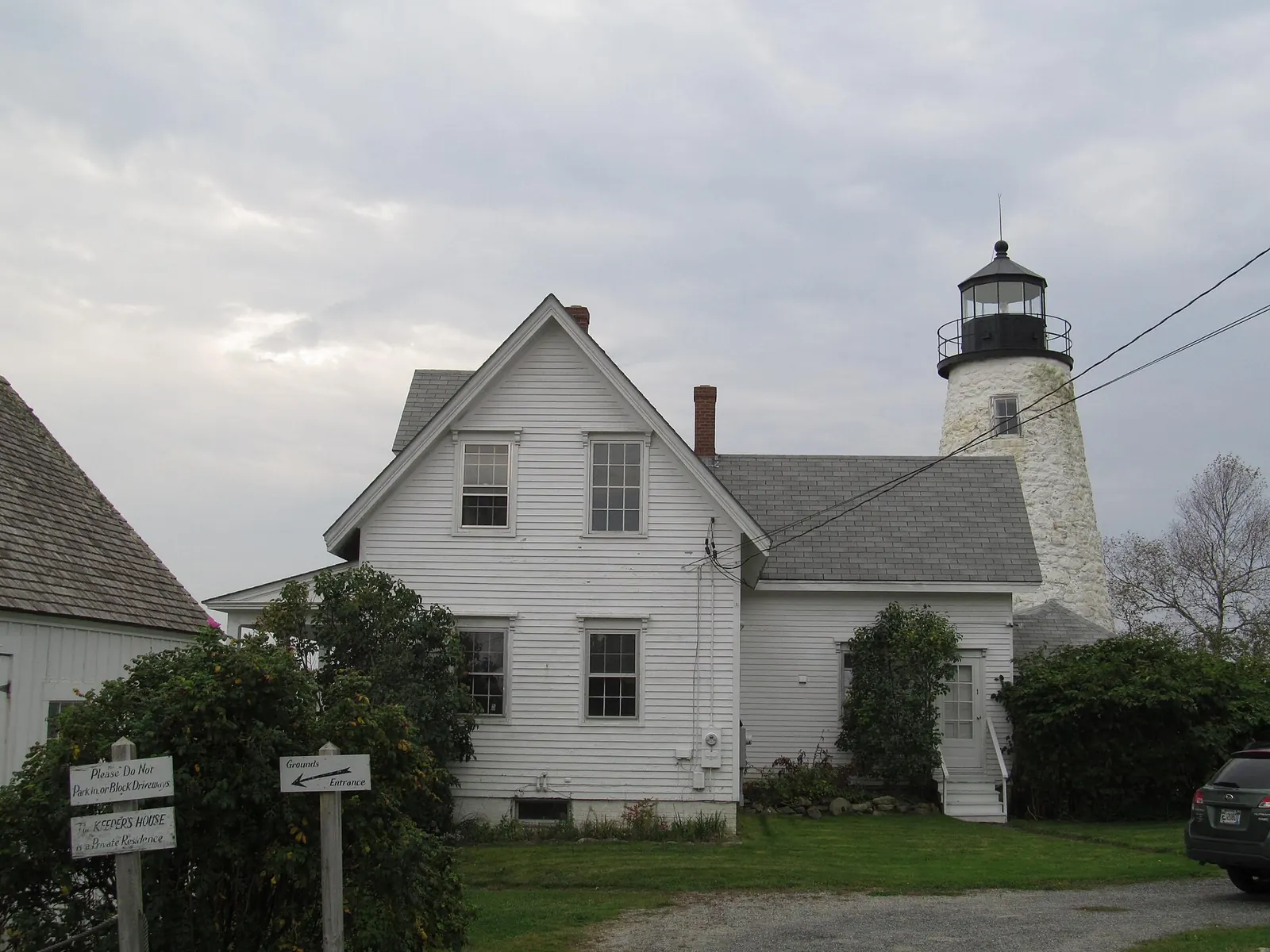 Dice Head Lighthouse in Castine, Maine.