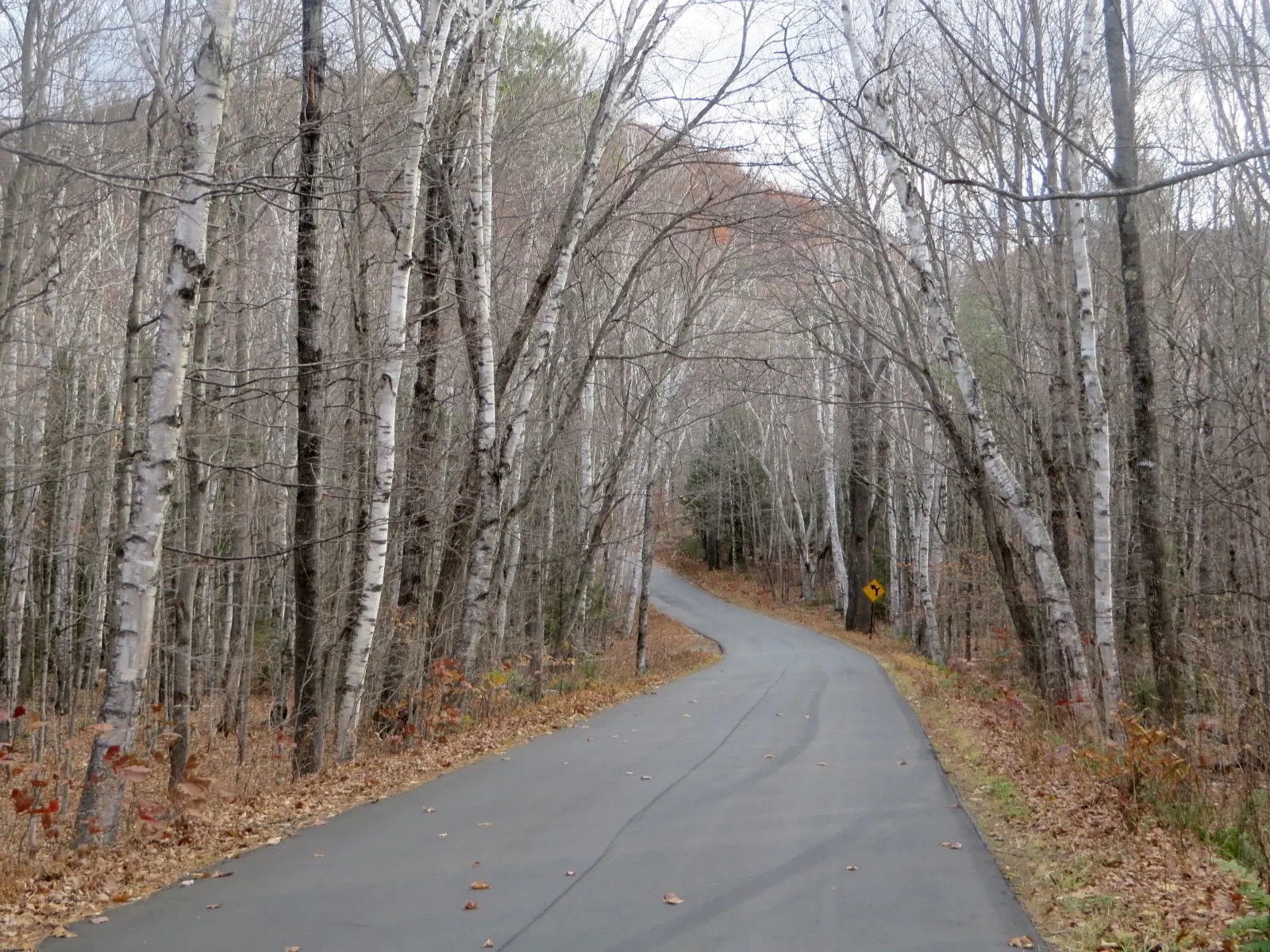 The southern entrance to Evans Notch on Route 113 in Maine.