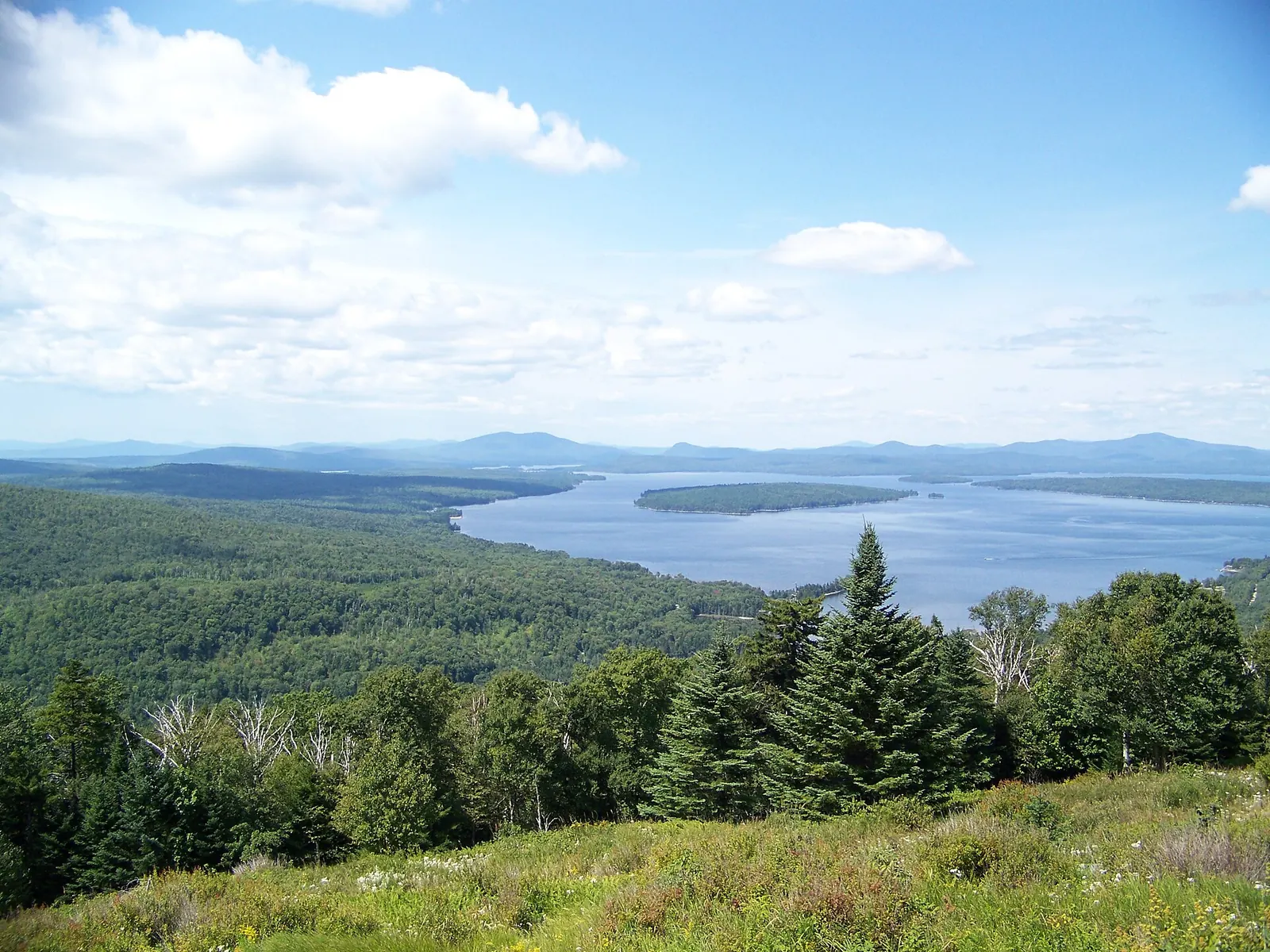 Mooselookmeguntic Lake from Height of Land on Route 17, Maine.