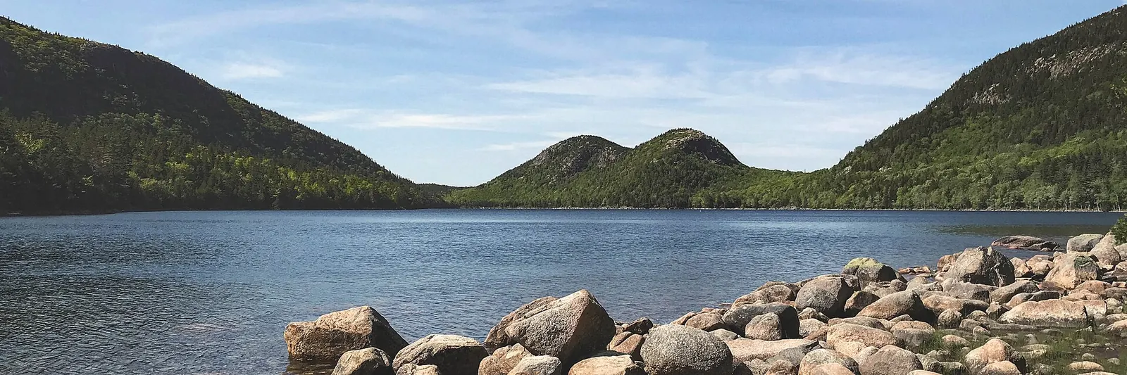 Jordan Pond and the Bubbles in Acadia National Park, Maine.