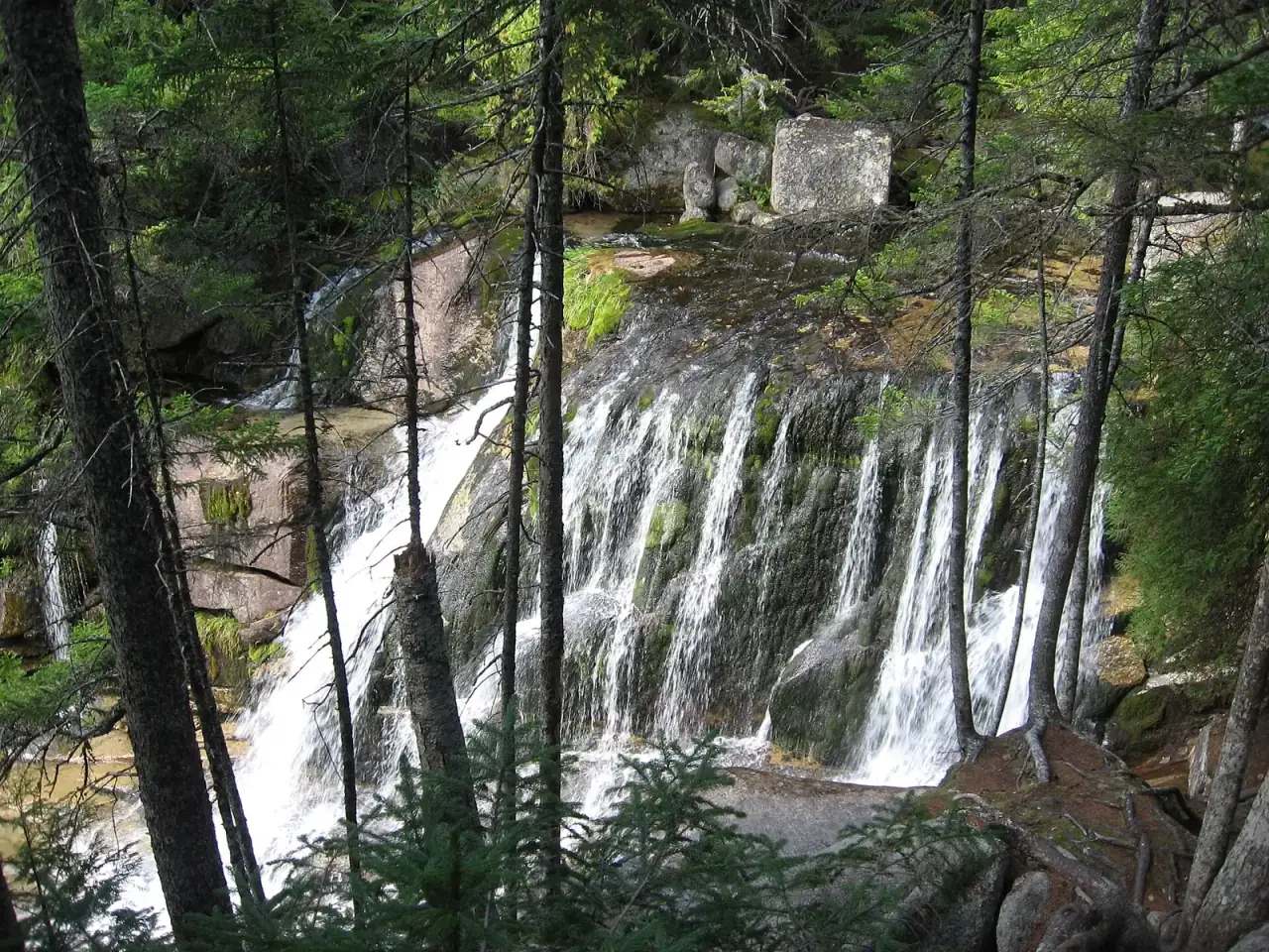 Katahdin Stream Falls in Baxter State Park, Maine.