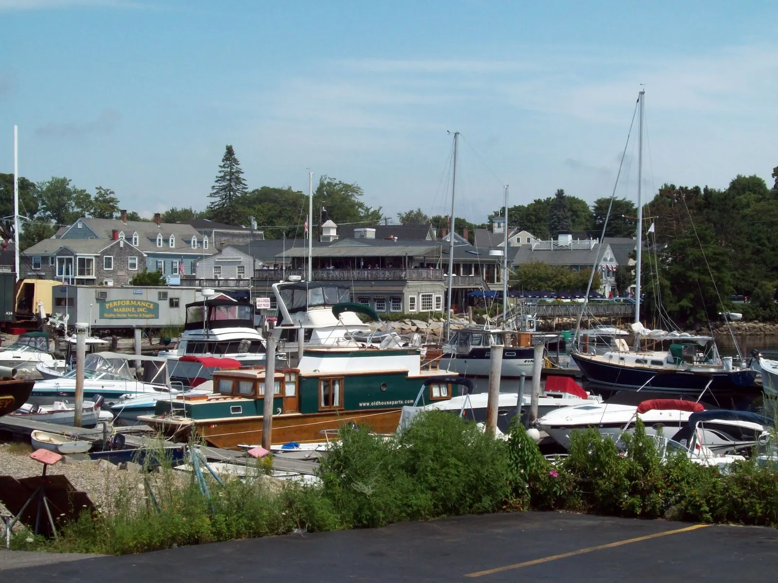 The harbor at Kennebunkport, Maine.
