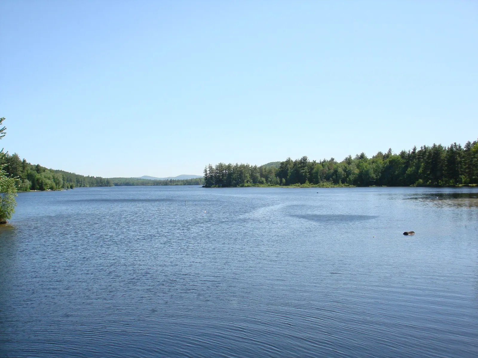 Moose Pond at the Narrows in Denmark, Maine.