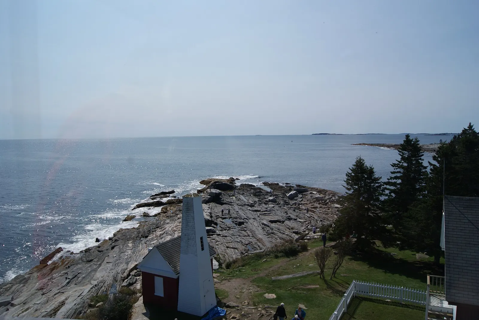 Muscongus Bay from Pemaquid Point Lighthouse in Bristol, Maine.