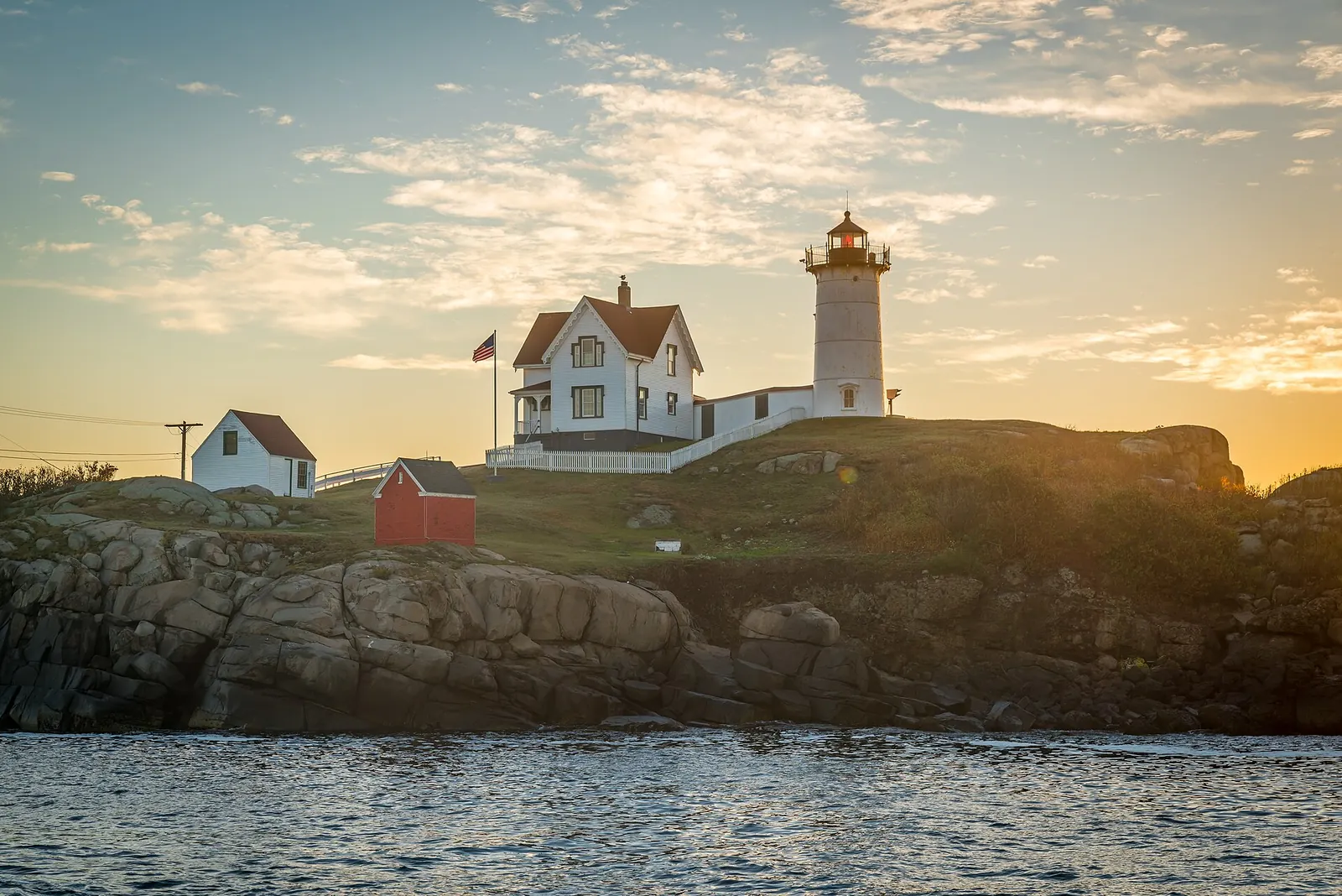 Cape Neddick Light, also called Nubble Light, in York, Maine.