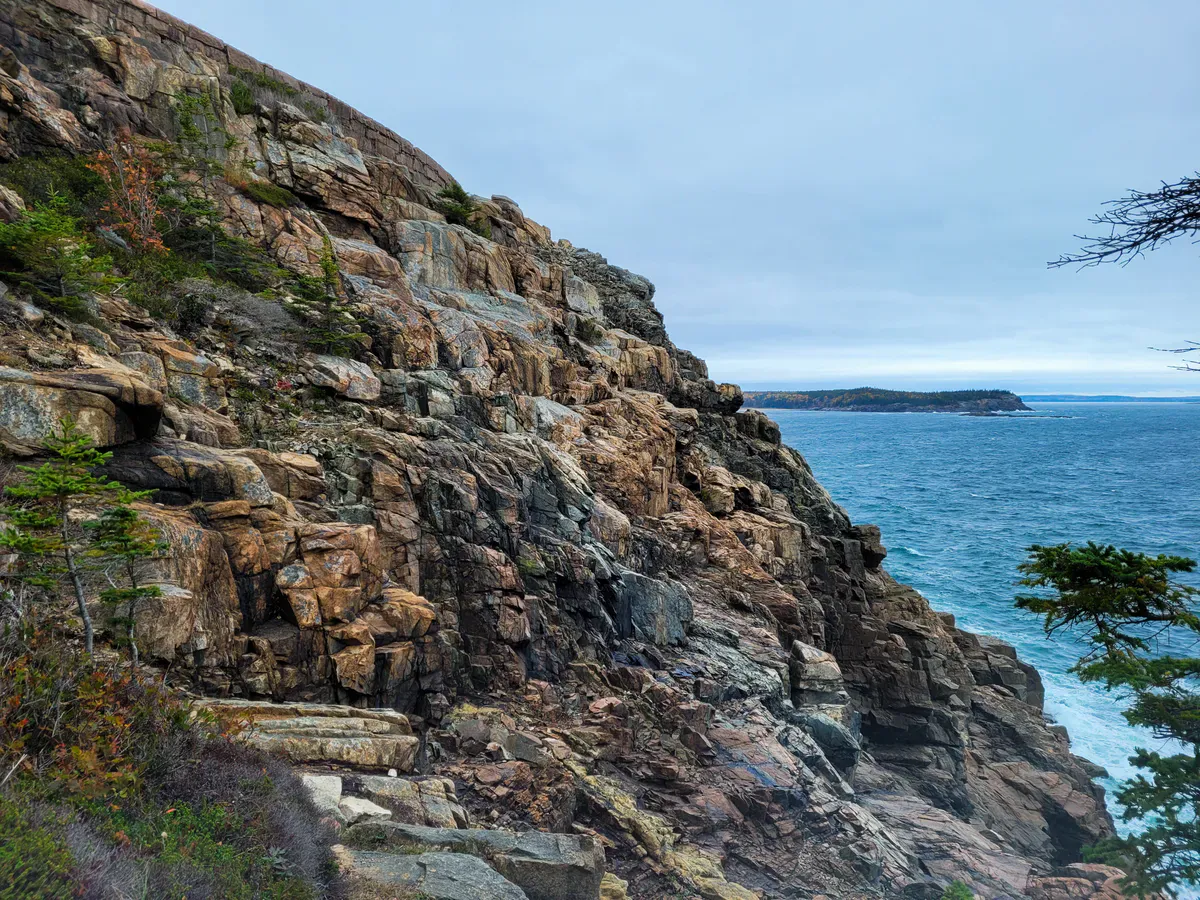 Otter Cliffs along Ocean Path in Acadia National Park