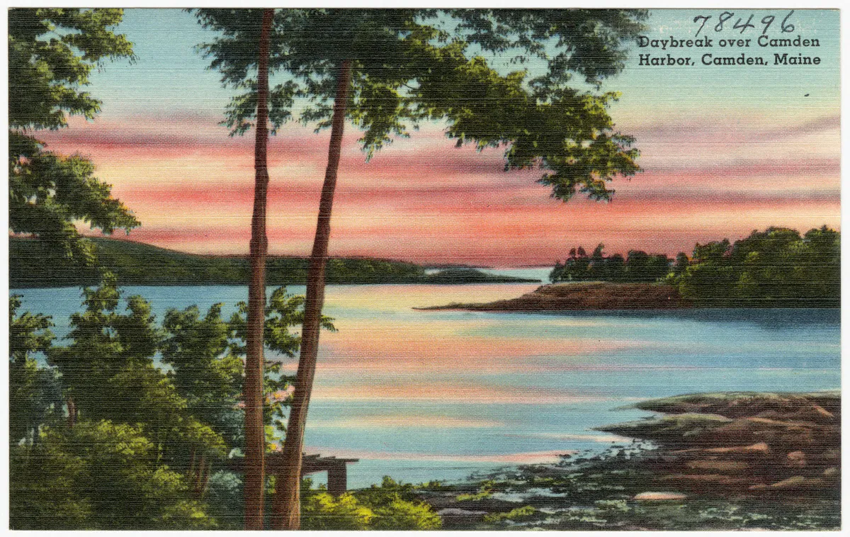 Daybreak over Camden Harbor, Maine