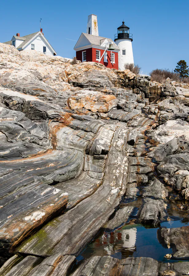 Pemaquid Point Lighthouse on the Maine coast