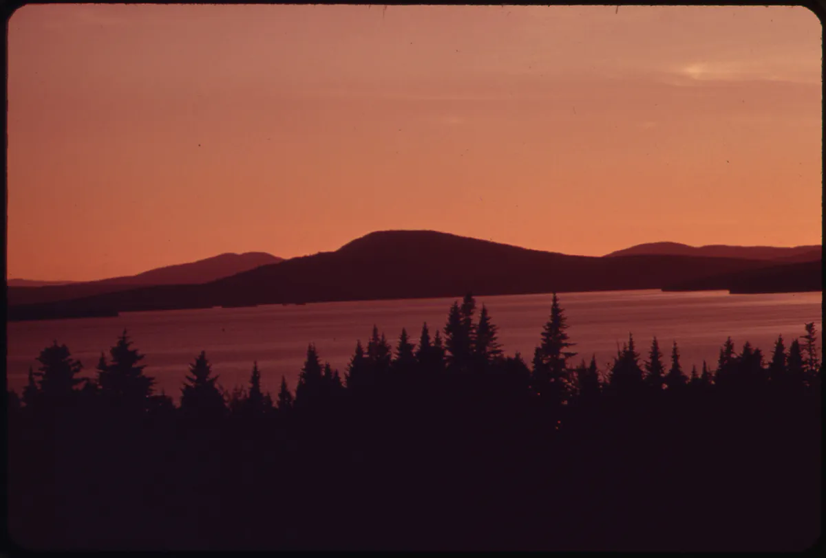 Rangeley Lake in the mountains of western Maine